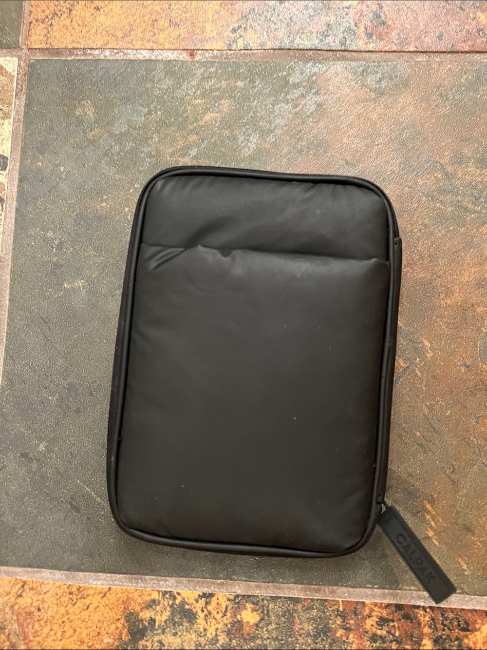 CALPAK Luka Zip Passport Wallet in Black - Picture 3 of 3